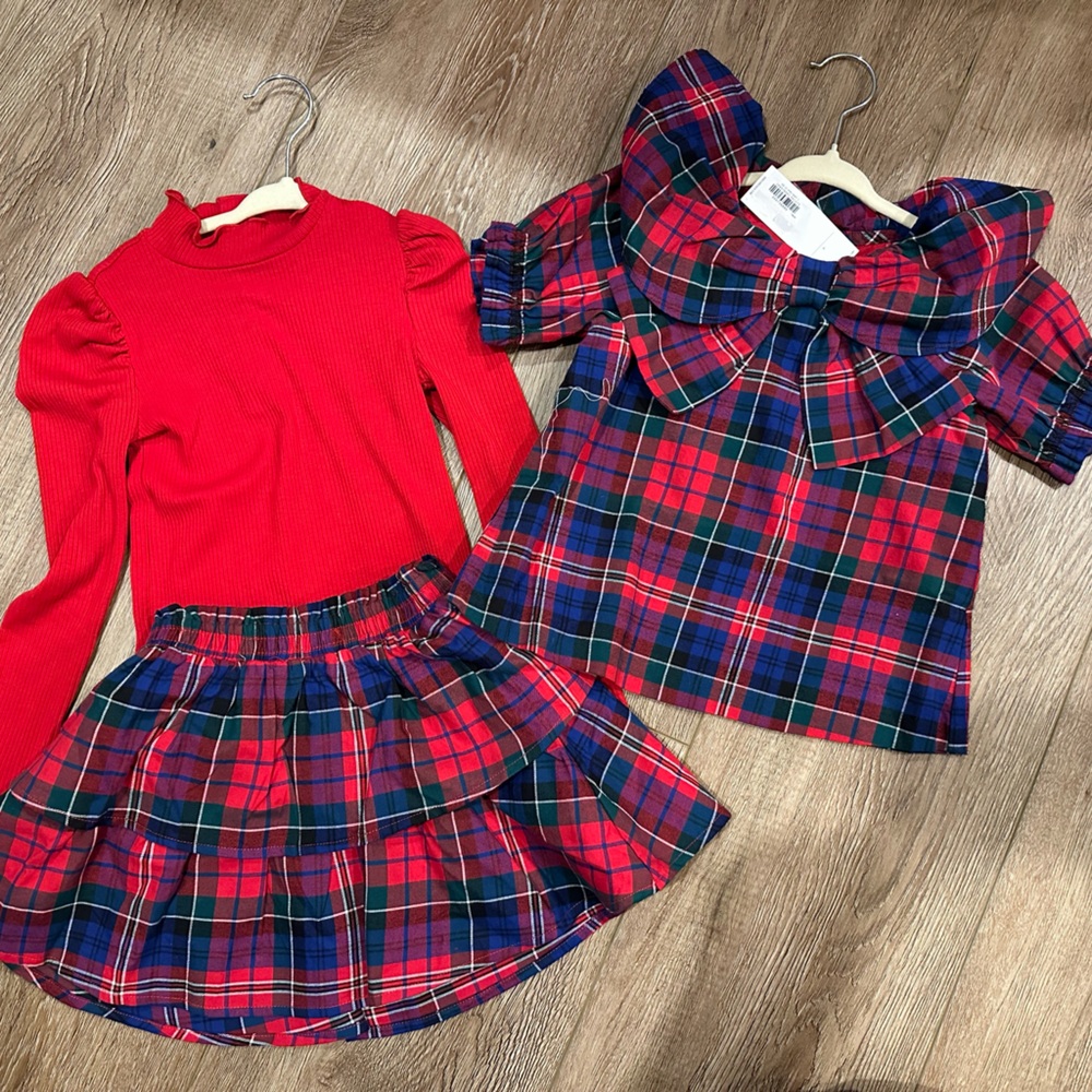 Janie and Jack Outift Christmas girls size 4